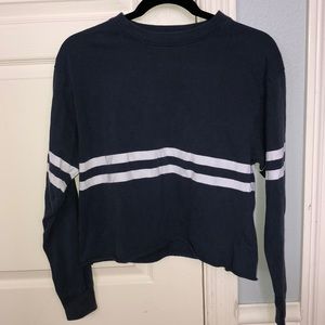 cropped long-sleeved shirt (brandy melville)